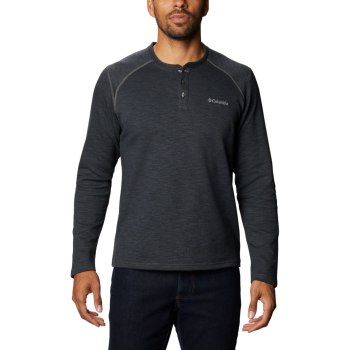 Columbia Muške Majice S Kapuljačom - Hayden Island Henley Tamno Sive | AKOM-49807